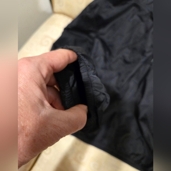 Victoria's Secret PINK Half Zip Jacket M/L Slicker Windbreaker Black Dog Hood - Picture 10 of 14